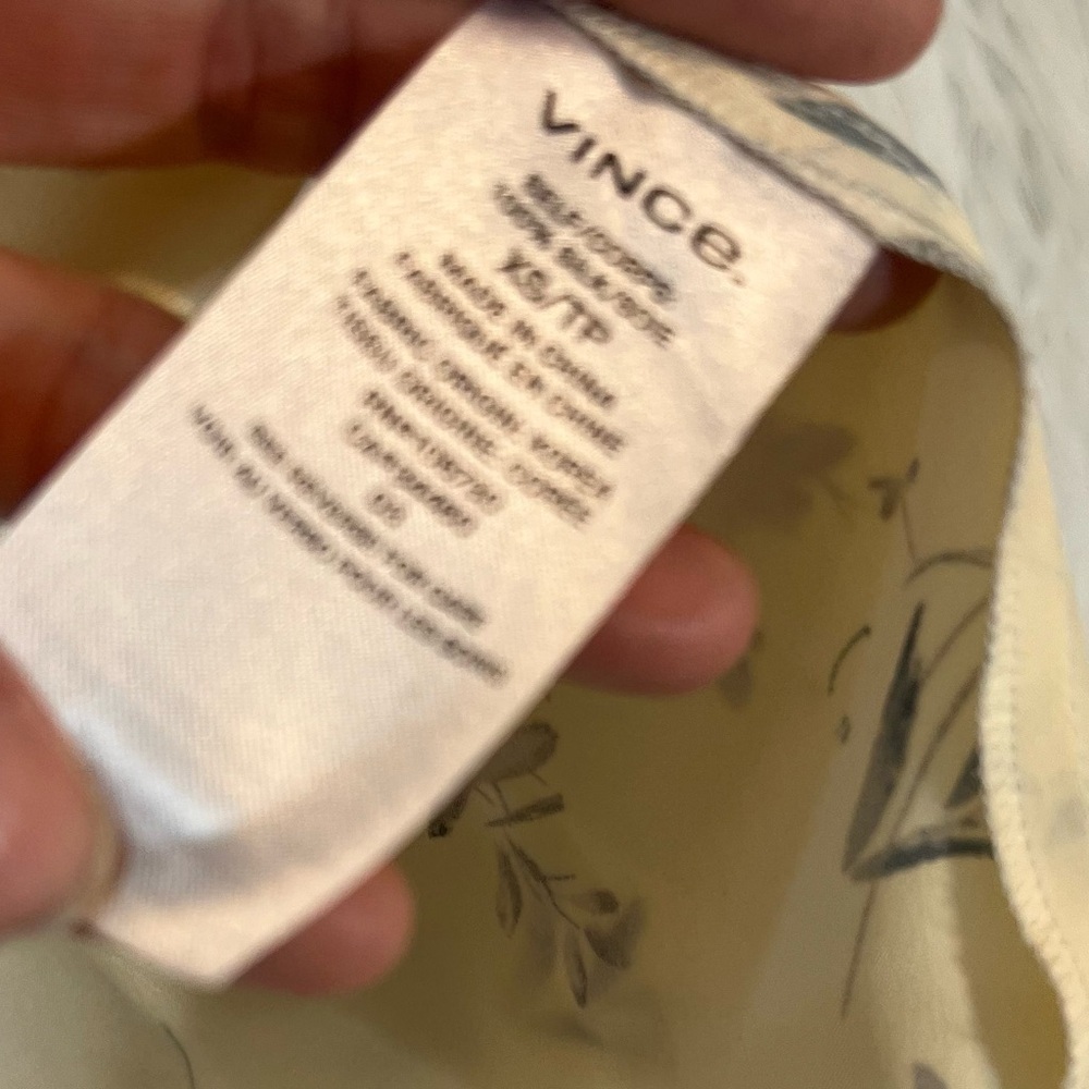 Vince floral print silk camisole tank - Picture 4 of 5